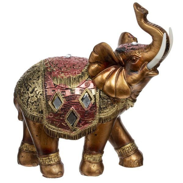 Статуэтка золотой слон в роскошной попоне